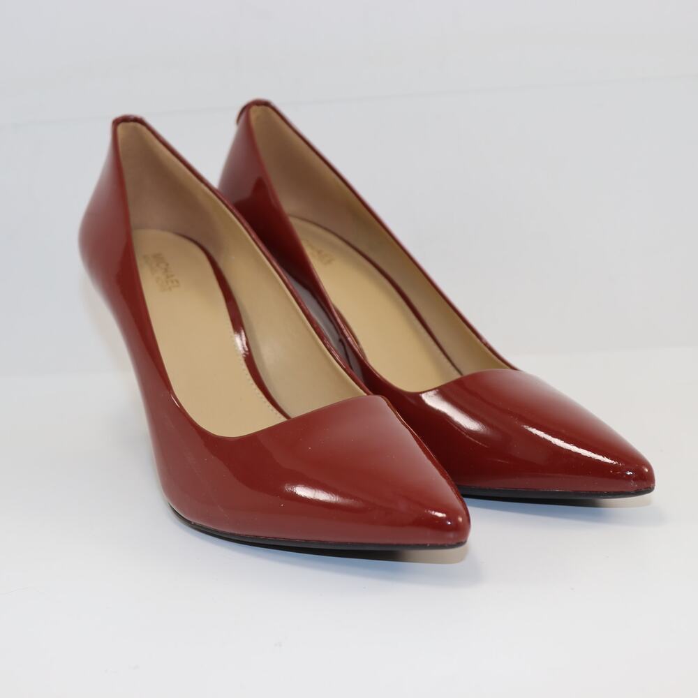 Michael Kors Red Patent Leather Pumps Pointed Toe Stiletto Heels Women’s 9M